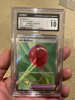 Pokemon TCG Mega Evolution Air Balloon Card 166/132 Ultra Rare - Image 1
