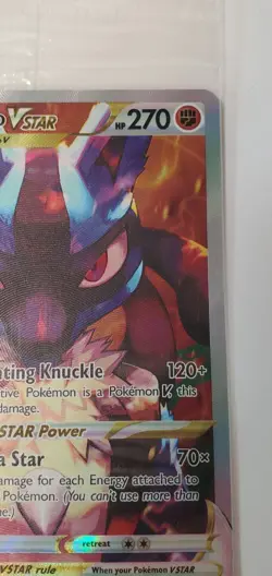 HOLOGRAPHIC FULL ART Lucario VSTAR SWSH291 SWSH Sword Shield Promo Card SEALED - Image 3