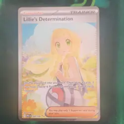 Pokemon TCG Lillie's Determination Trainer Rare Card 184/132 Mega Evolution Set - Image 1