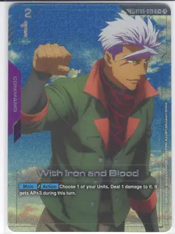 With Iron and Blood (SP) - ST05-013 C+ Gundam Card Game - Near Mint/Mint - Image 1