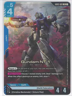 Gundam NT-1 - GD03-001 LR Gundam Card Game - Near Mint/Mint - Image 1