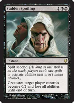 MTG magic cards 1x Sudden Spoiling Commander 2013 Light Play, English - Image 1