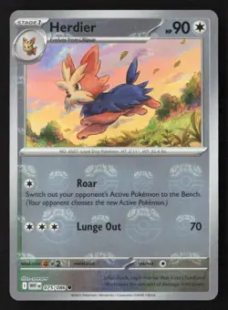 Minccino (Master Ball Pattern) Common Holo BLK 075/086 NM Pokemon TCG - Image 1