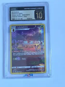 2023 Pokemon Kricketune GG02/GG70 Crown Zenith: Galarian Gallery CGC PRISTINE 10 - Image 1