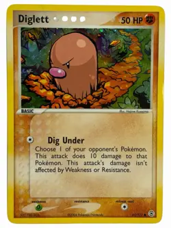 Diglett - 61/112 EX Fire Red Leaf Green 2004 - Reverse Holo - Pokemon TCG - Image 1