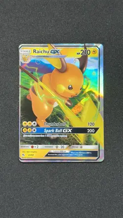Raichu GX 20/68 - Pokemon TCG Hidden Fates - Full Art Ultra Rare Holo (NM) OC - Image 1