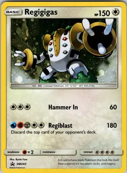 Regigigas - SM243 SM Promos Pokemon TCG NM - Image 1