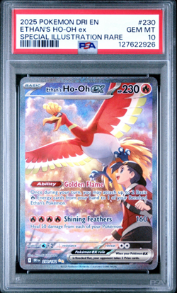 Ethan's Ho-oh EX - 230/182 - SIR - S&V Destined Rivals -Pokemon TCG - PSA 10 - Image 1