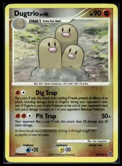 Pokemon Secret Wonders 24/132 Dugtrio Reverse Holo Rare - Image 1