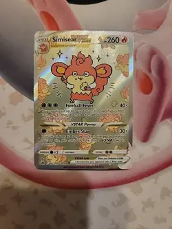 Simisear VSTAR Crown Zenith Galarian Gallery GG37 Ultra Rare Pokemon TCG - Image 1