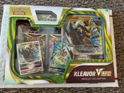 Pokemon TCG: Kleavor VStar Special Collection Box New Factory Sealed *Dinged Box - Image 1
