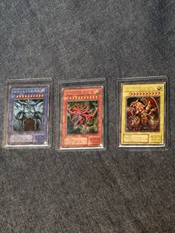 Yu-Gi-Oh! Egyptian Gods set Obelisk Slifer Ra G4 Secret Rare Japanese GB Promo - Image 1