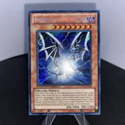 Yugioh Niedertrachtiger blauaugiger weisser Drache YMP1-DE002 Secret Rare NM - Image 2