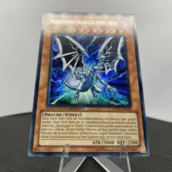 Yugioh Niedertrachtiger blauaugiger weisser Drache YMP1-DE002 Secret Rare NM - Image 4