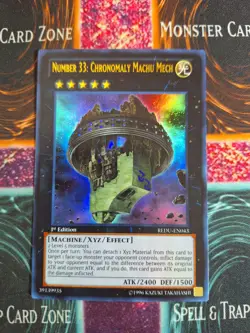 Yu-Gi-Oh! Number 33: Chronomaly Machu Mech REDU-043 Ultra Rare 1st Edition NM - Image 1