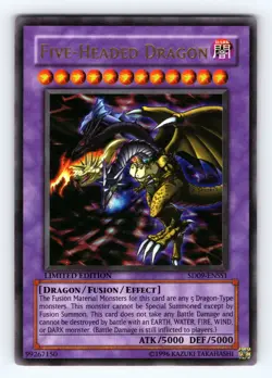 Yugioh Five-Headed Dragon SD09-ENSS1 Ultra Rare - NM 💎 - Image 1