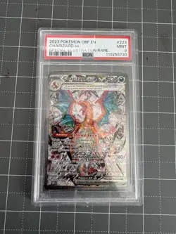 Pokemon TCG Charizard EX Obsidian Flames PSA 9, Card 223/197 - Image 1