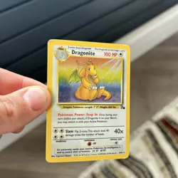 Pokemon TCG Dragonite Holo Card 4/62 Fossil Rare 1999 - Image 2