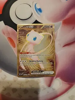 Pokemon Gold Metal Promo Mew EX TCG Card 205/165. As Seen In Photo. - Image 1