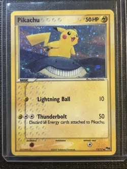 Pikachu 12/17 Pop Series 5 Holo Inverted Back Error Pokemon Card - Image 1
