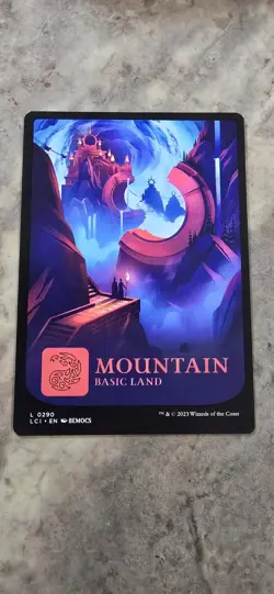 Mountain (0290) The Lost Caverns of Ixalan Regular Full Art Land Common MTG NM - Image 1