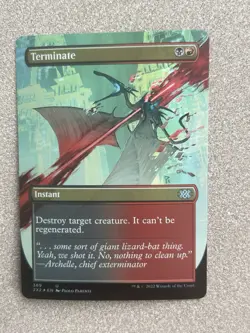 Terminate (Borderless) Double Masters 2022 Foil Magic: The Gathering NM - Image 1