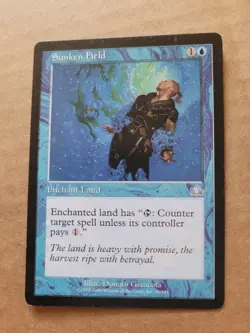 MTG Sunken Field Prophecy Magic #51 Blue Uncommon English LP BULK DISCOUNT - Image 1