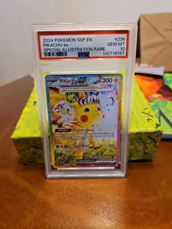 2024 Pokemon SSP En-Surging Sparks Pikachu EX Special Illustration PSA 10 - Image 1