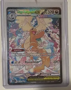Pokemon Mega Dragonite EX Full Art Holo Card 290/217 English TCG Stage 2 - Image 2