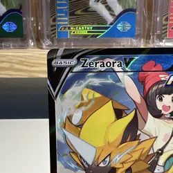 Pokemon Zeraora V TG16/TG30 Silver Tempest Ultra Rare Rapid Strike Full Art Holo - Image 3