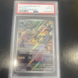 2023 POKEMON MEW EN-151 ILLUSTRATION RARE #173 PIKACHU PSA 10 - Image 1