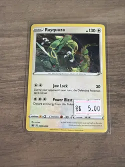 Rayquaza SWSH029 Black Star Promo Cosmos Holo Pokemon NM - Image 1