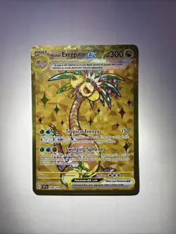 2024 Pokemon Surging Sparks Alolan Exeggutor ex 248/191 Gold Hyper Rare NM - Image 1
