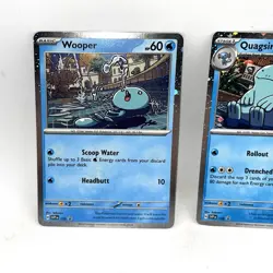 Pokemon Wooper Quagsire 155 156 SVP Black Star Promo Scarlet Violet Holo - Image 2