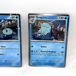 Pokemon Wooper Quagsire 155 156 SVP Black Star Promo Scarlet Violet Holo - Image 3