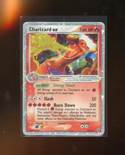 2004 Pokemon Fire Red & Leaf Green Charizard EX Holo Foil 105/112 - Image 1