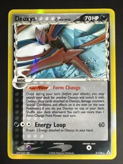 Deoxys ( Attack Forme) Delta Species EX Holon Phantoms Holo Rare 3/110 NM - Image 1