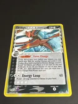 Deoxys ( Attack Forme) Delta Species EX Holon Phantoms Holo Rare 3/110 NM - Image 2