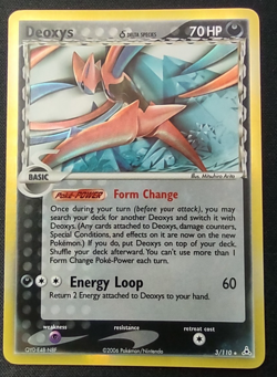 Deoxys (Delta Species - Attack Forme) 3/110 Pokemon Holon Phantoms Holo - Image 1