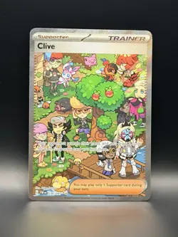 Pokemon TCG Paldean Fates Clive Sir Special Illustration Card 236/091 NM - Image 1