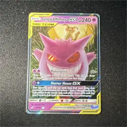 The Pokemon Company Gengar & Mimikyu GX 53/181 Team Up Holo TAG TEAM Ultra Rare - Image 1