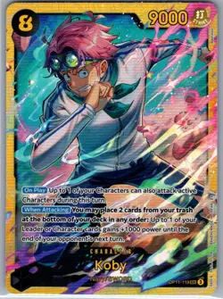 Koby OP11-119 SEC English A Fist of Divine Speed - One Piece Card - NM - Image 1