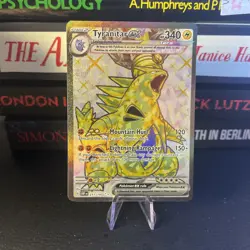 Pokemon TCG Obsidian Flames Tyranitar EX SV03 Holo Ultra Rare Card 211/197 NM/M - Image 1