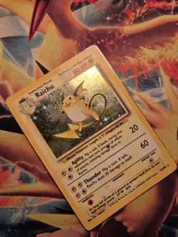 Raichu Holo Rare Pokemon Card, Base Set, 14/102 - Image 3