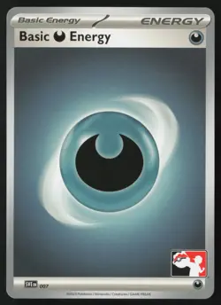 Pokemon Basic Darkness Energy - 007 Prize Pack Series Cards Non-Holo Pack Fresh - Image 1