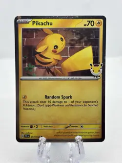 Pikachu 051/162 2026 Pokemon Day - 30th Anniversary Stamped Promo Card (NM) - Image 1