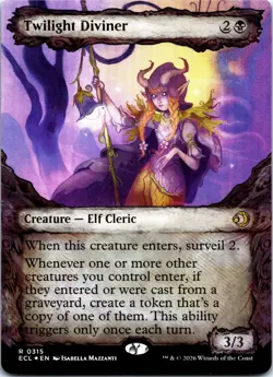 Twilight Diviner (315) (Showcase) - Foil - R Lorwyn Eclipsed NM - Image 1