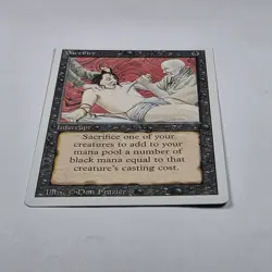 Sacrifice Revised Edition MTG Regular Lightly Played - Image 2