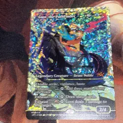 Loot, The Pathfinder X1 Mtg Aetherdrift Nm Fractured Foil Showcase Gorgeous - Image 2