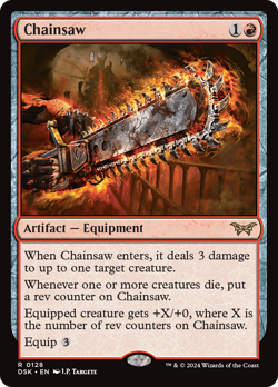 x1 Chainsaw DSK Duskmourn MTG 128 RARE M/NM 1x - Image 1